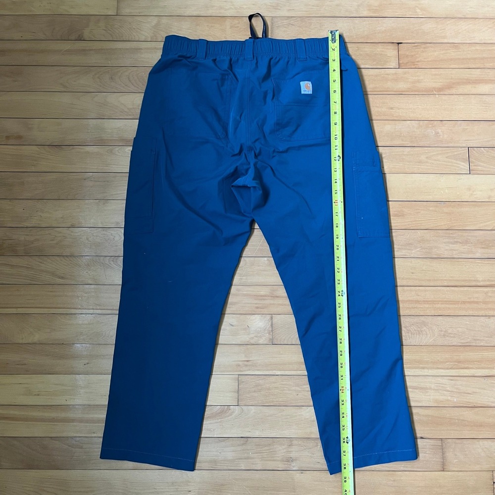 Carhartt Liberty Mens Blue Cargo Scrub Pants C56113 Size Large Regular - Picture 7 of 8